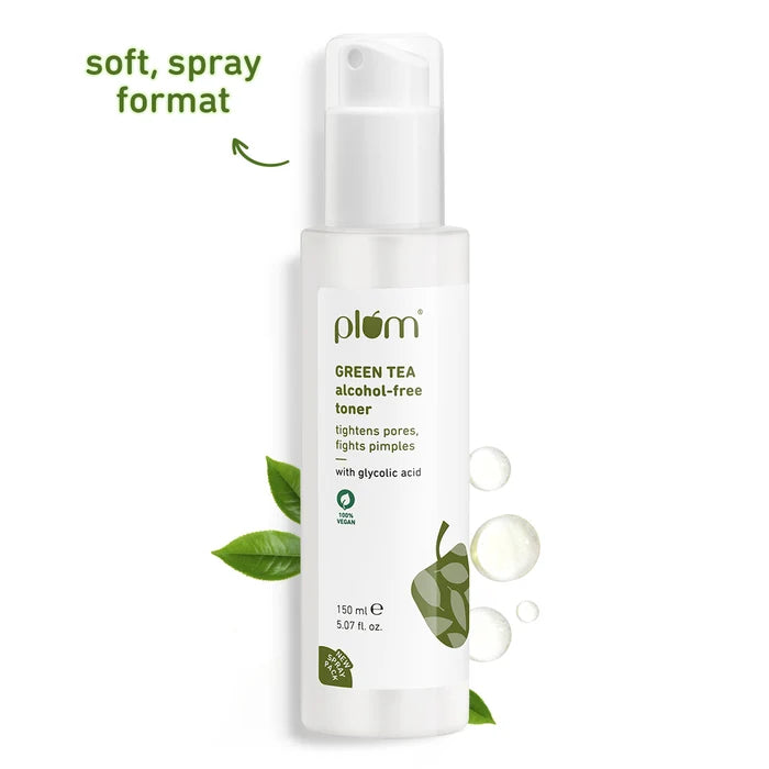 PLUM GREEN TEA ALCOHOL- FREE TONER | TIGHTENS PORES, FIGHTS PIMPLES 150ml 5.07 fi. oz.