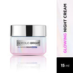 L'OREAL PARIS GLYCOLIC-BRIGHT GLOW NIGHT CREAM | Reduces Dullness & Boosts Glow Overnight | Glycolic + Niacinamide  50ml