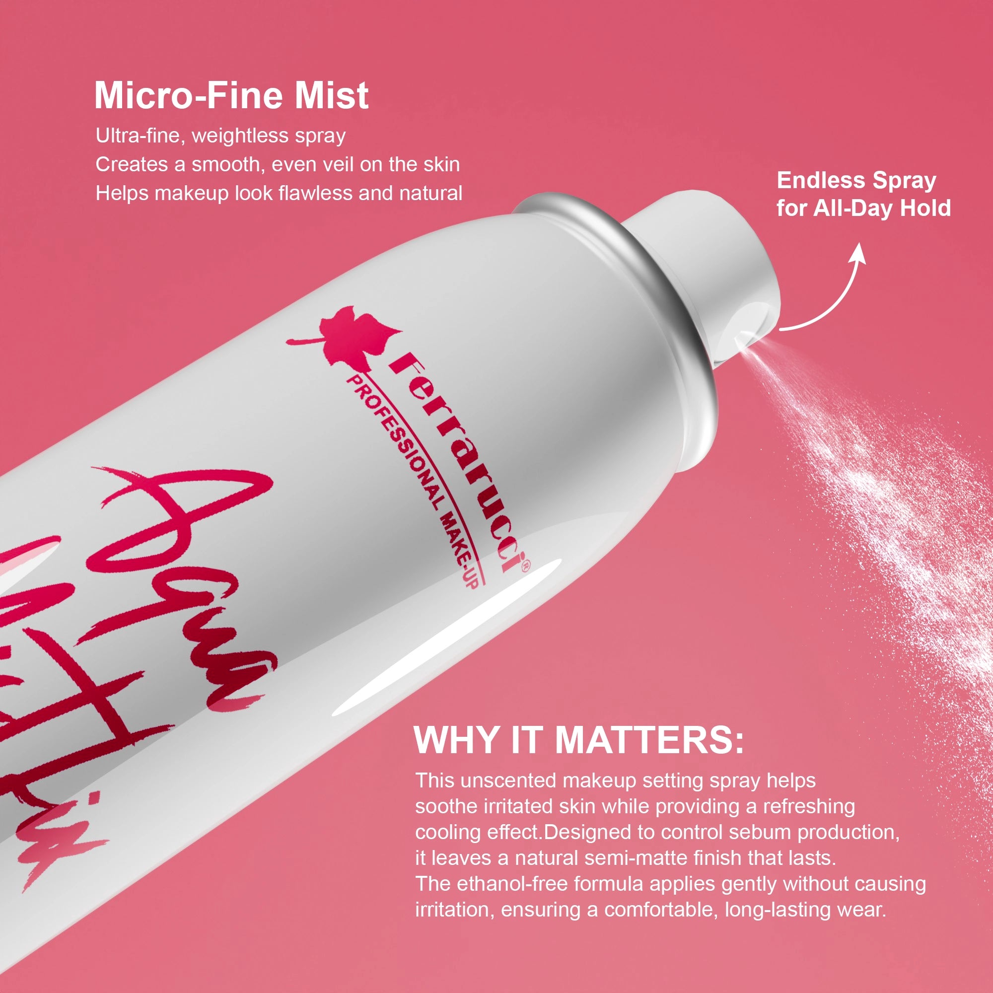 FERRARUCCI Aqua Mist Fix Makeup Setting Spray.