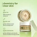PLUM GREEN TEA CLEAR FACE MASK | HELPS DETOXIFY & REJUVENATE SKIN FORE OILY, ACNE-PRONE SKIN 60g 2.12 oz