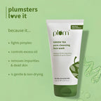 PLUM GREEN TEA PORE CLEANSING FACE WASH | REMOVES 99.9% IMPURITIES, CONTROLS OIL UP TO 2 HOURS |FOR OILY, ACNE- PRONE SKIN 100ml 3.38 fi. oz