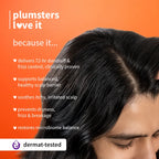 PLUM VOLCANIC MINERALS & SALICYLIC ACID 0.5% ANTI - DANDRUFF SHAMPOO | 72-HR DANDRUFF + FRIZZ CONTROL, HEALTHIER SCALP BARRIER  250ml 8.45 fl