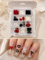 Elevate your nail art with our stunning collection of shaped nail accessories. Choose from romantic hearts, elegant bows, celestial stars, and delicate flowers to express your unique style. Each design adds dimension and charm to your manicure.