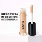 FLiCKA Flaw Fix Liquid Light Weight Natural Concealer With Full Coverage For Women| Contains SPF, Argan & Avacado Oil| Concealer For Face Makeup 4.5 ml