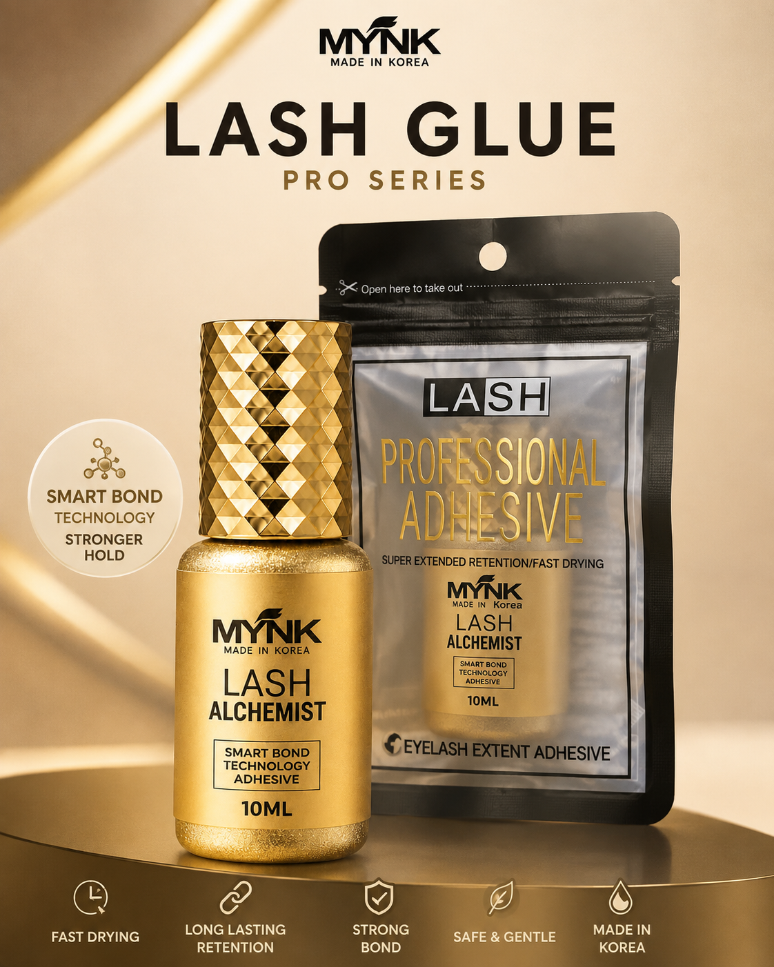 Mynk Lash Alchemist is a professional-grade eyelash extension adhesive