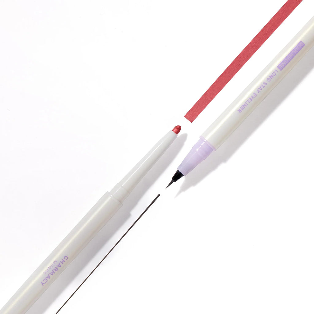 Charmacy Milano Duo Drama Eyeliners - 6, Dual Eyeliner & Eyeshadow, Duo Chrome Eyeshadow, Precise Eyeliner - 0.26g + 0.5ml