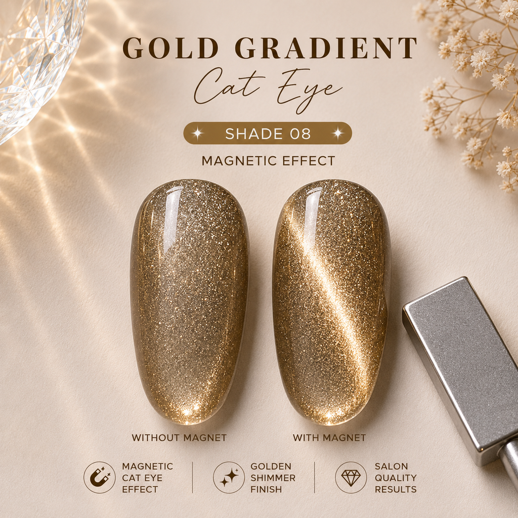 MYNK Gold Gradient Cat Eye.