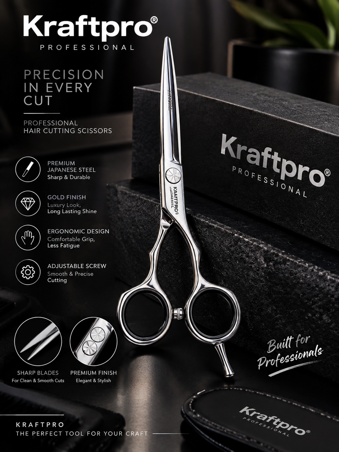 KRAFTPRO Professional Scissors.