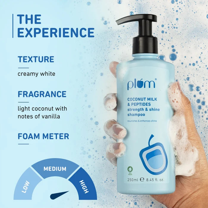 PLUM COCONUT MILK & PEPTIDES STRENGTH & SHIE SHAMPOO 250ml 8.45 fl. oz.