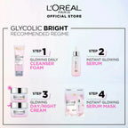 L'OREAL PARIS GLYCOLIC-BRIGHT GLOW NIGHT CREAM | Reduces Dullness & Boosts Glow Overnight | Glycolic + Niacinamide  50ml