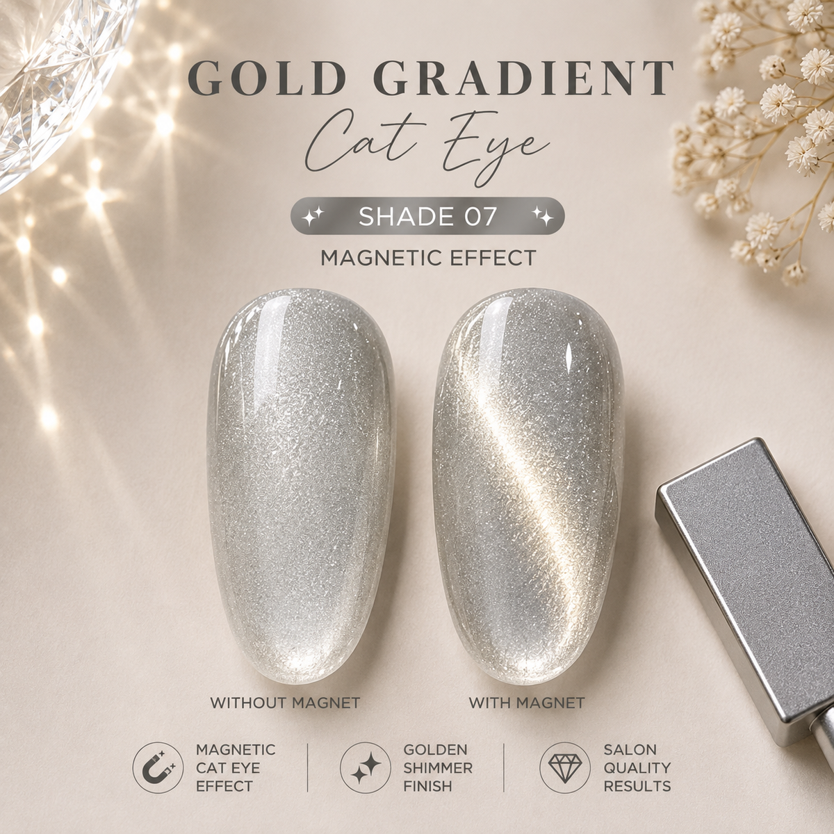 MYNK Gold Gradient Cat Eye.