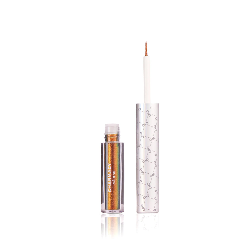 Charmacy Milano Stellar Duo-Chrome Eyeliner - Twilight 3, Smudgeproof, Quick Dry & Long Lasting Eyeliner, Vibrant Eye Makeup For Women, 8 Shades (1.5 gms)