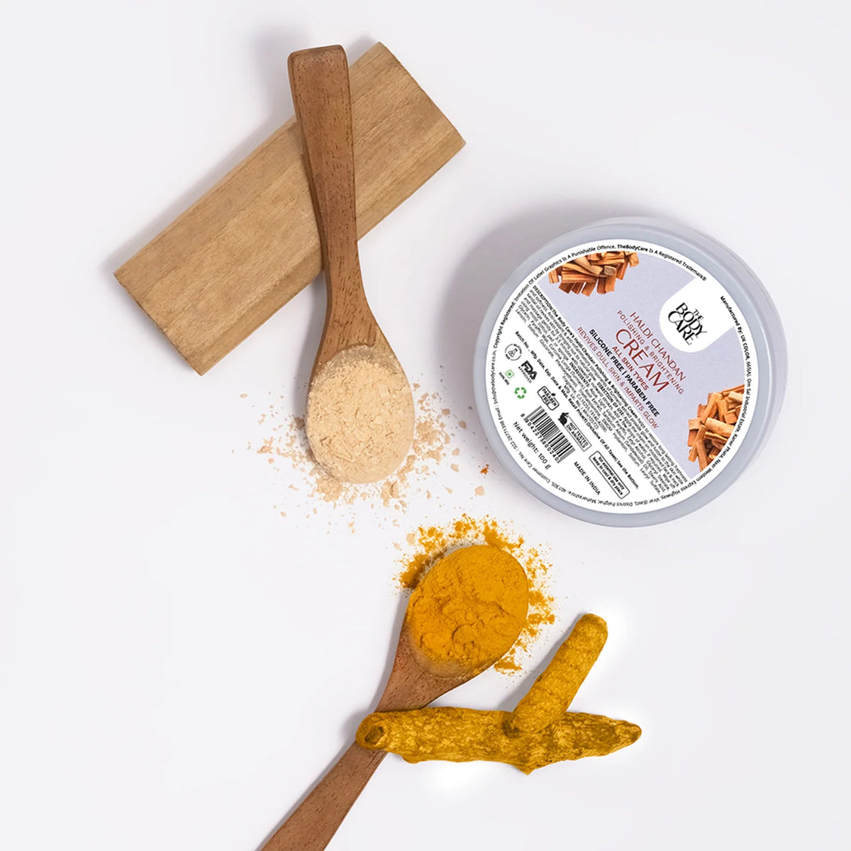 The Body Care Haldi-Chandan Polishing & Brightening Cream 500g