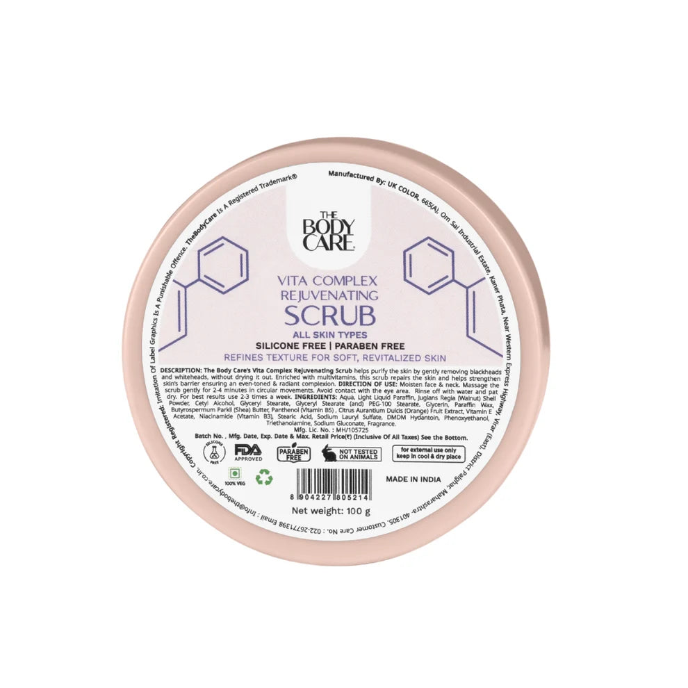 The Body Care Vita Complex Rejuvenating Scrub 500g