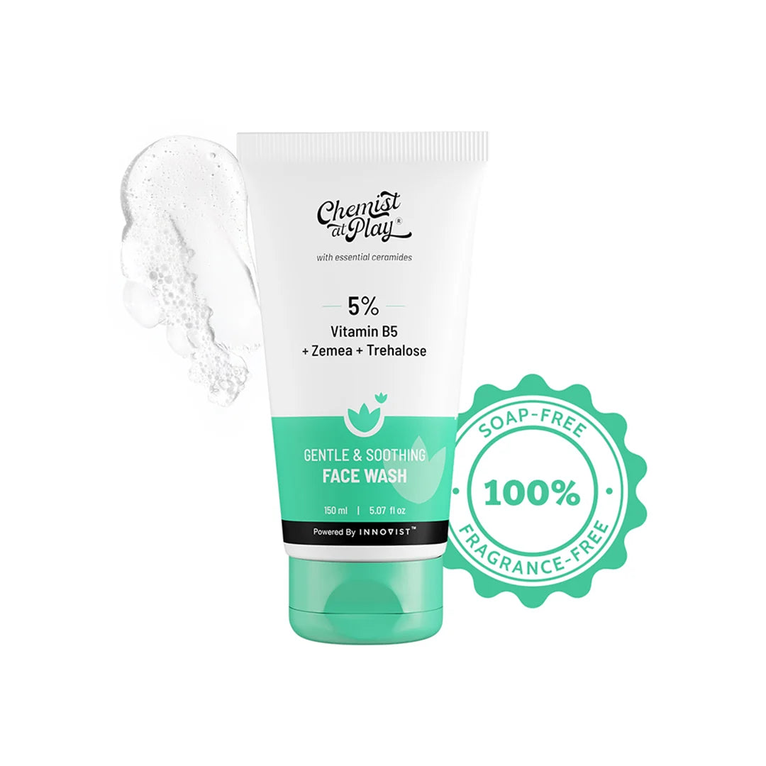 CHEMIST AT PLAY Gentle & Soothing Face Wash with Vitamin E & Zemea - 150 ml.