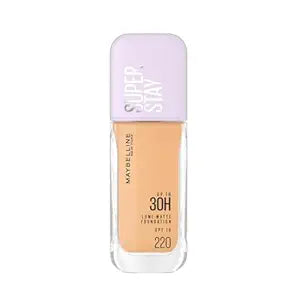 Maybelline New York Super Stay Lumi-Matte Liquid Foundation | UP To 30H Long Wear, Water & Transfer Proof. SuperStay Lumi-Matte Liquid Foundation comes with Non-comedogenic & Vegan Formula | 35ml