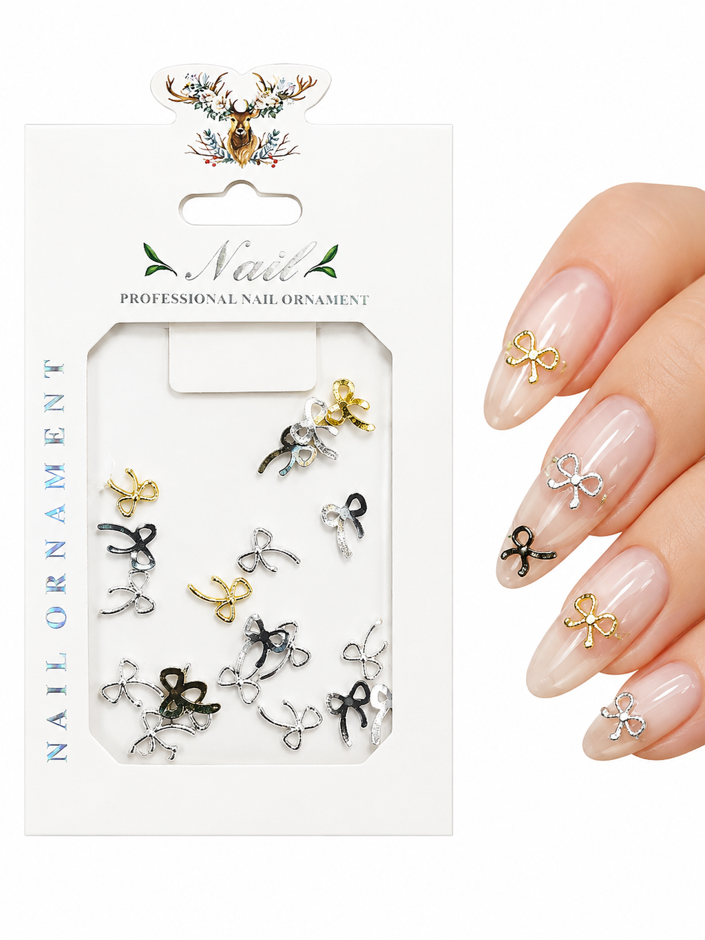 Elevate your nail art with our premium bow nail accessories.