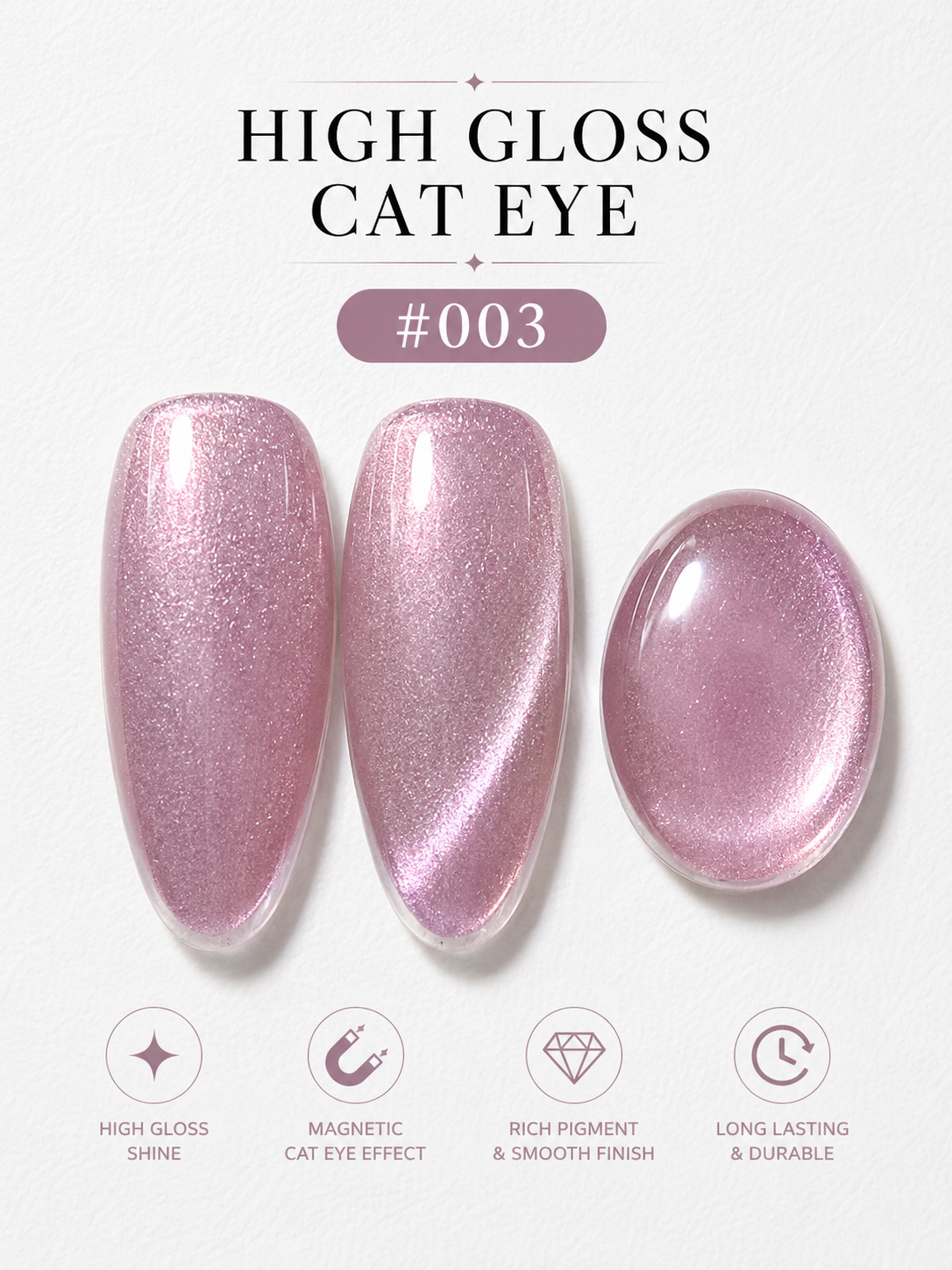 Mynk Professional High Gloss Cat Eye for Nails delivers salon-quality shine with a mesmerizing cat eye effect.