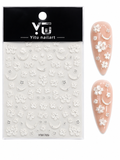 Stunning 3D flower stickers.