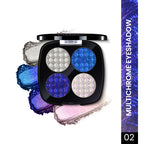 Charmacy Milano CMC Insane Quad Eyeshadow Palette -4-in-1 Multichrome Eye Palette