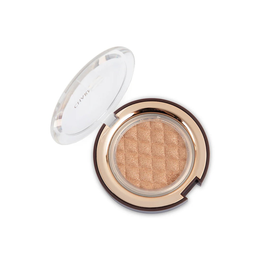 Charmacy Milano Baked Illuminator 04-4 g, Chrome Metallic Highlighter, Smooth Texture, Radiant Finish, Easy to Blend, Luminous Glow, Vegan, Cruelty-Free, Non - Toxin