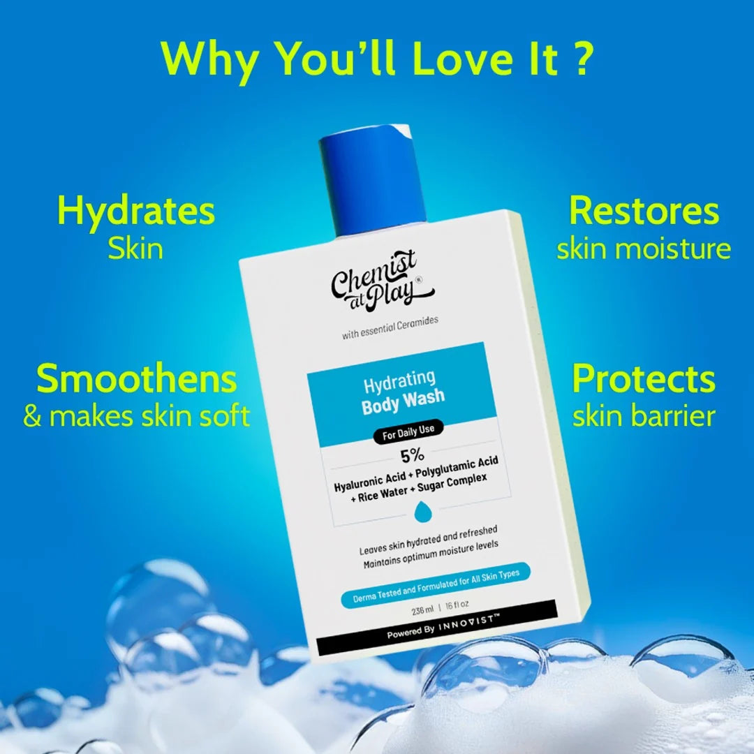 CHEMIST AT PLAY Hydrating Body Wash.