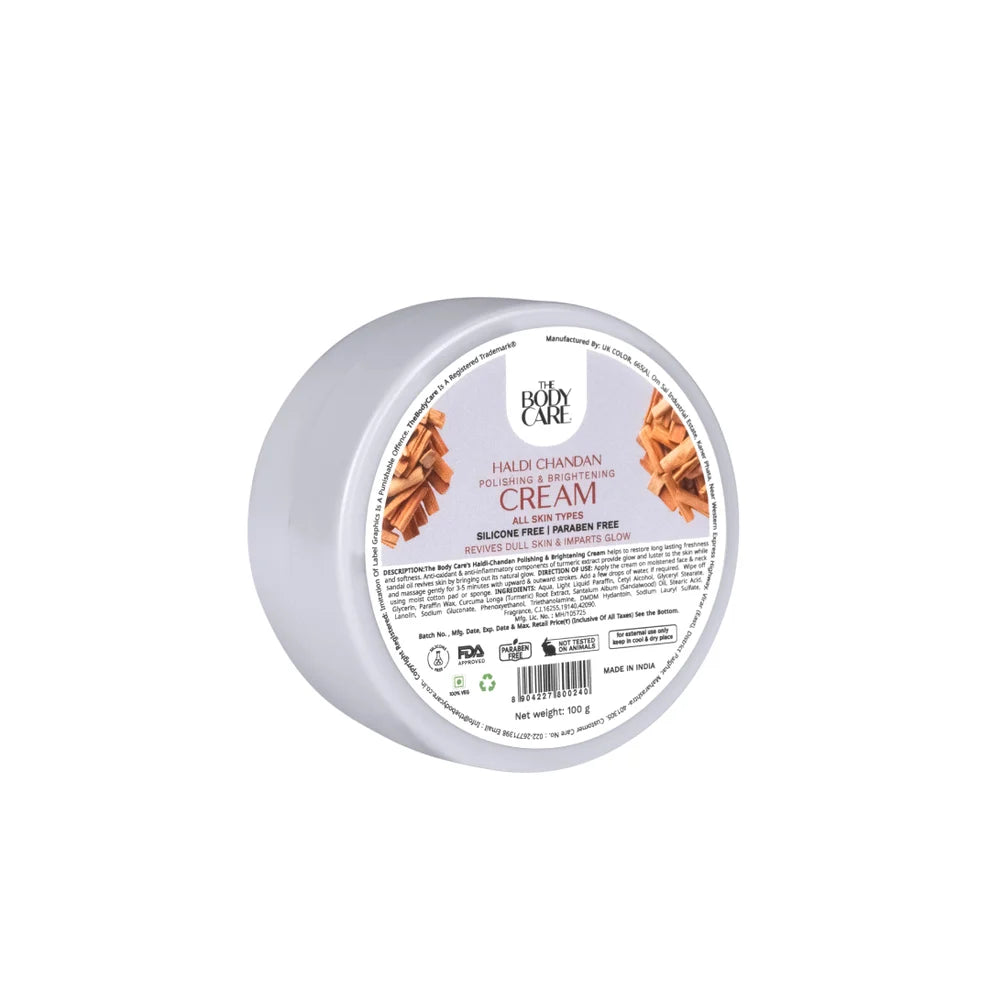 The Body Care Haldi-Chandan Polishing & Brightening Cream 500g