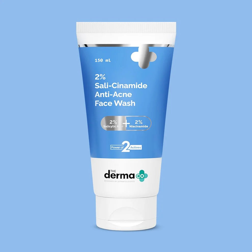 The Derma Co  2% Sali-Cinamide Anti-Acne Face Wash with 2% Salicylic Acid & 2% Niacinamide - 150ml