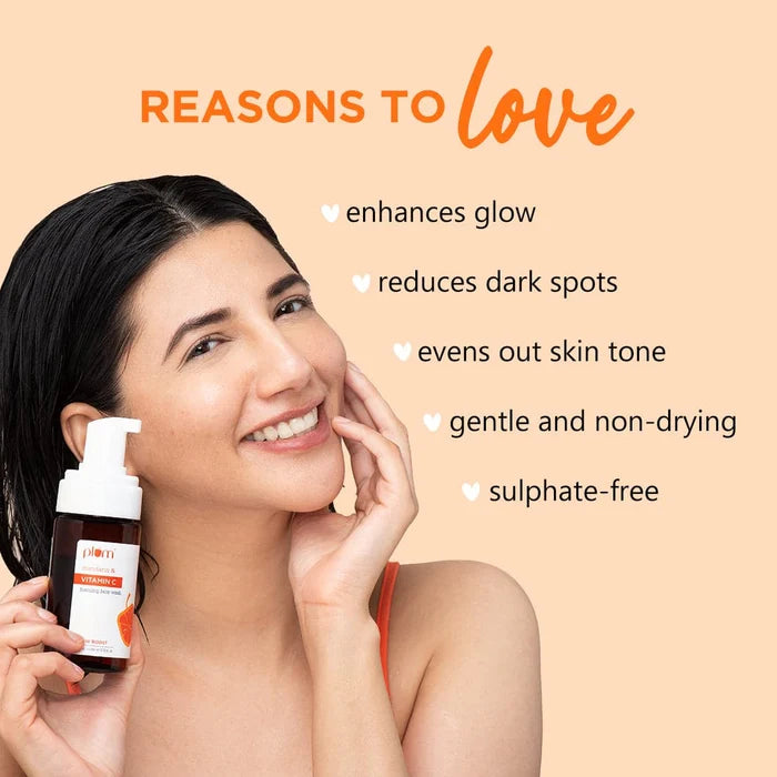 PLUM MANDARIN & VITAMIN C FOAMING FACE WASH GLOW BOOST 110 ml 3.72 fi. oz..