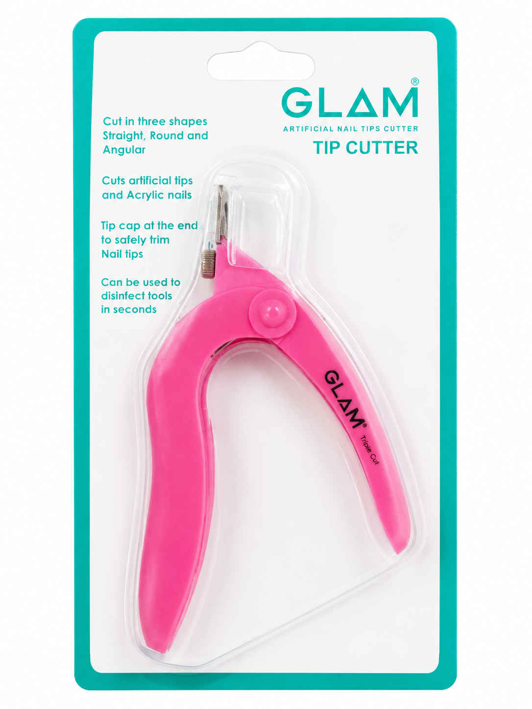 Glam Tip Cutter Luxury Stainless Steel Finger Head Nail Clipper