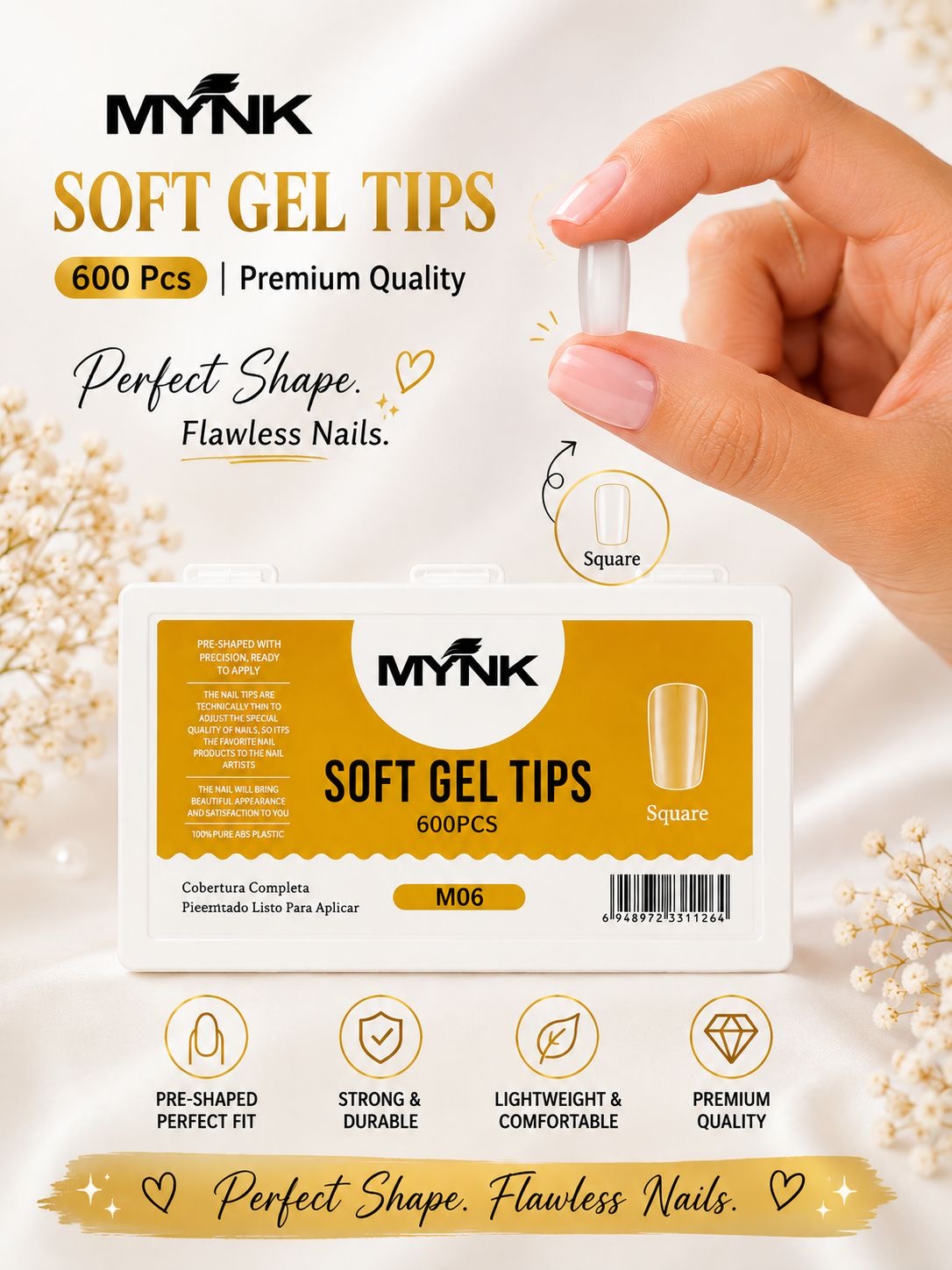 MYNK Professional Soft Gel Tips.