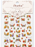 Colorful Flower Stickers.