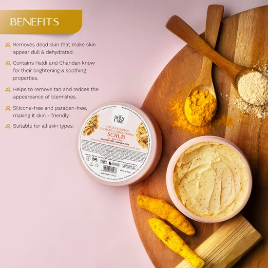 The Body Care Haldi-Chandan Polishing & Brightening Scrub. 500g