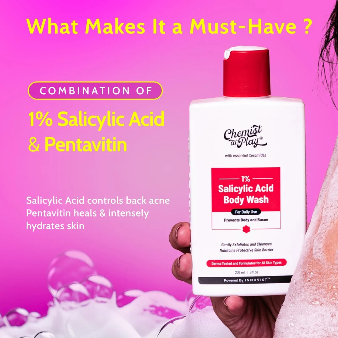 CHEMIST AT PLAY 1% Salicylic Acid Body Wash.236 ml