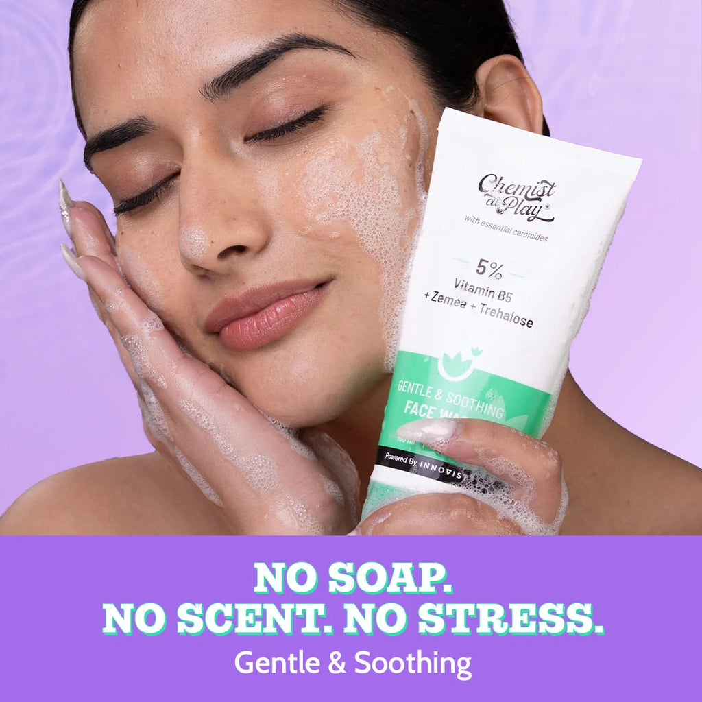 CHEMIST AT PLAY Gentle & Soothing Face Wash with Vitamin E & Zemea - 150 ml.