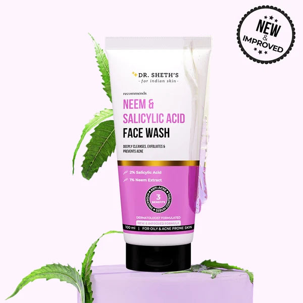 DR. SHETH'S Neem & Salicylic Acid Face Wash - 100ml