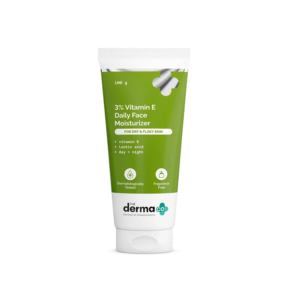 The Derma Co 3% Vitamin E Face Moisturizer With Vitamin E & Lactic Acid - 100g