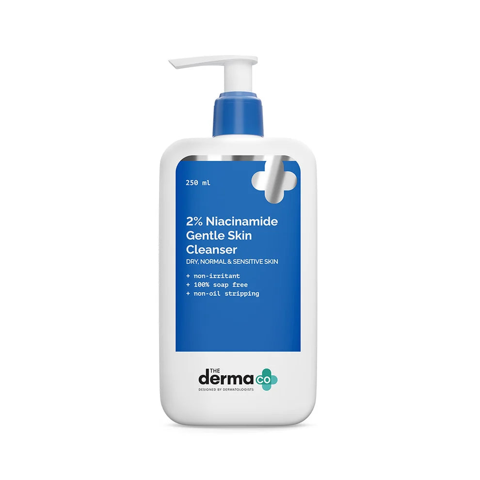 The Derma Co 2% Niacinamide Gentle Skin Cleanser for Sensitive, Dry & Normal Skin - 250 ml
