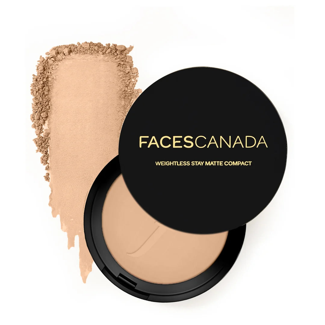 Weightless Stay Matte Finish Compact | Compact Powder for Oily Skin & Dry Skin.