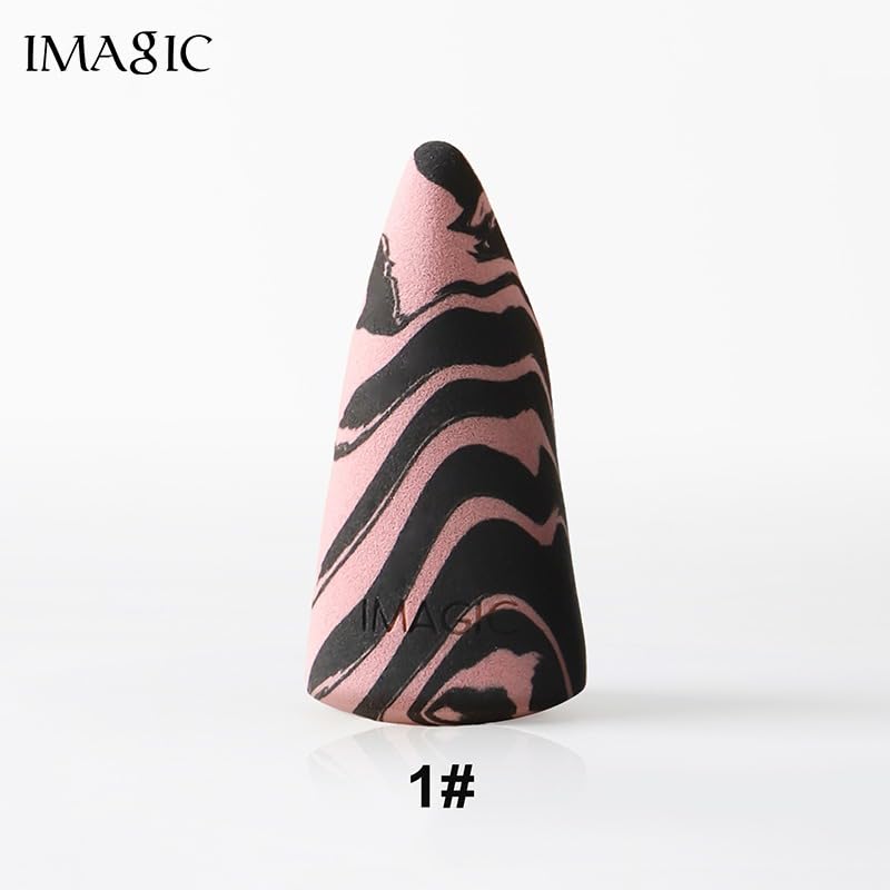 IMAGIC PROfessional Cosmetic Duo Color Top Hill Makeup Sponge Wet & Dry Use Soft Non-latex Material Puff