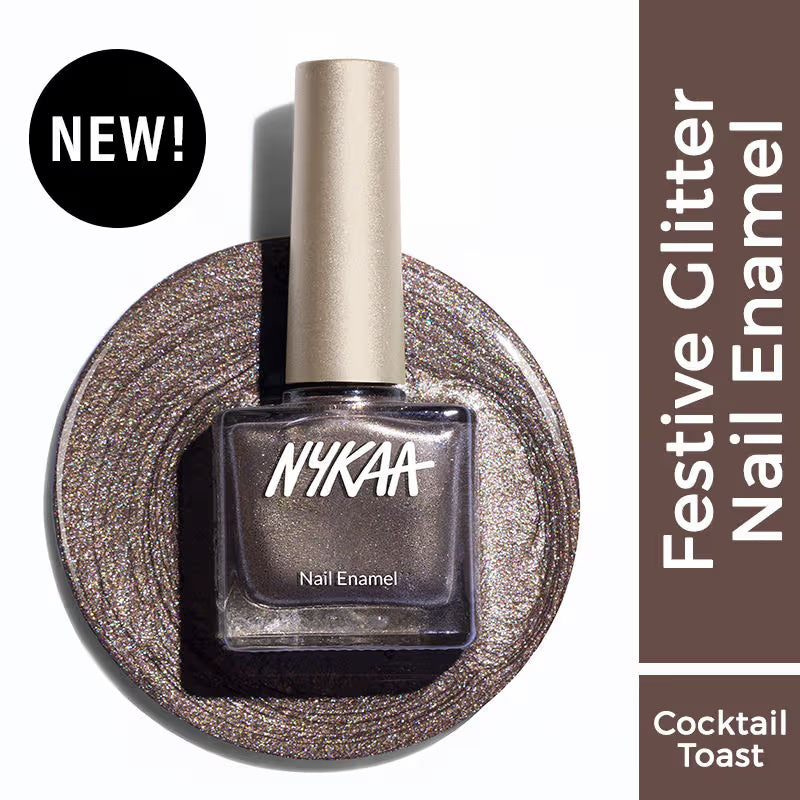 Nykaa Glitter Nail Enamel -(9ml)