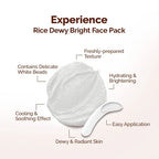 Mamaearth Rice Dewy Bright Face Pack with Rice Water & Niacinamide For Glass Skin - 200 g