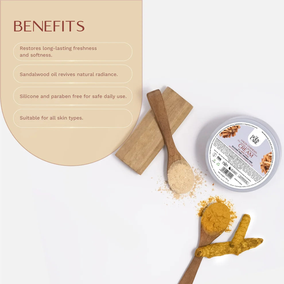 The Body Care Haldi-Chandan Polishing & Brightening Cream 500g