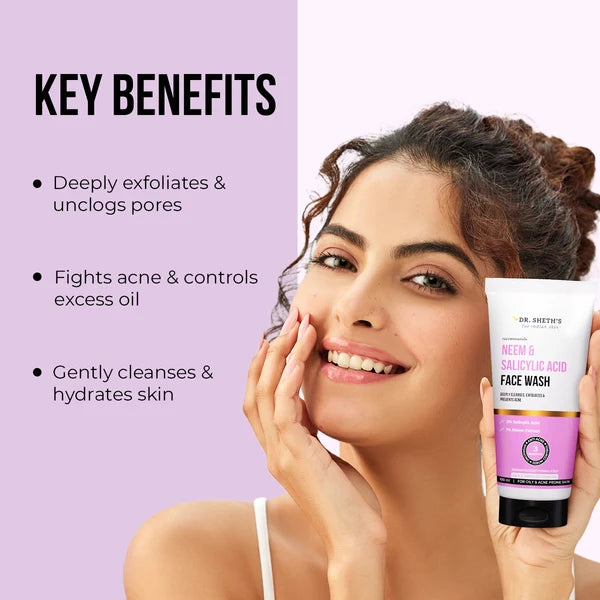 DR. SHETH'S Neem & Salicylic Acid Face Wash - 100ml