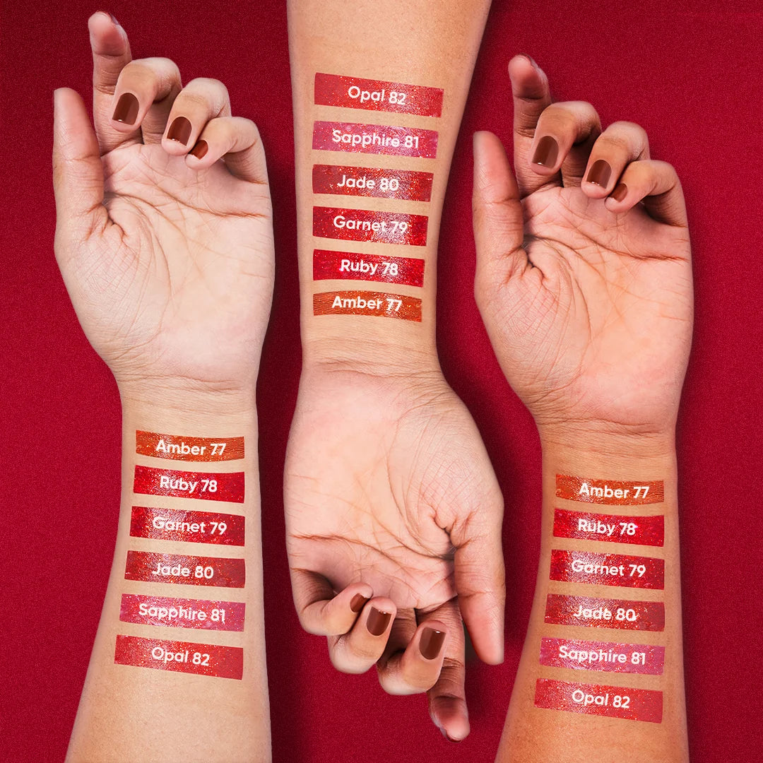 Charmacy Milano Diamond Rush, Creamy & Lightweight Lipstick, Long-Lasting Lipstick, Luxe Shimmer & Matt Finish, 3.8 Gms