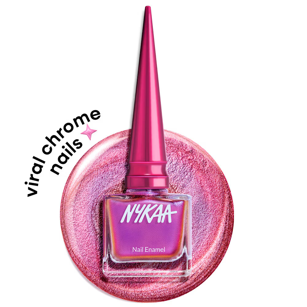 Nykaa Stardust Holographic Long Lasting Chrome Nail Polish -(9ml)