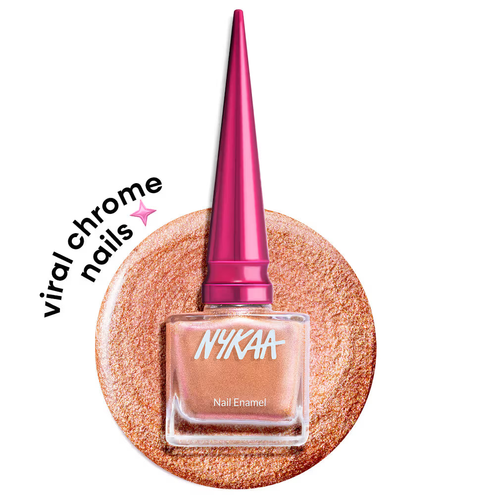 Nykaa Stardust Holographic Long Lasting Chrome Nail Polish -(9ml)