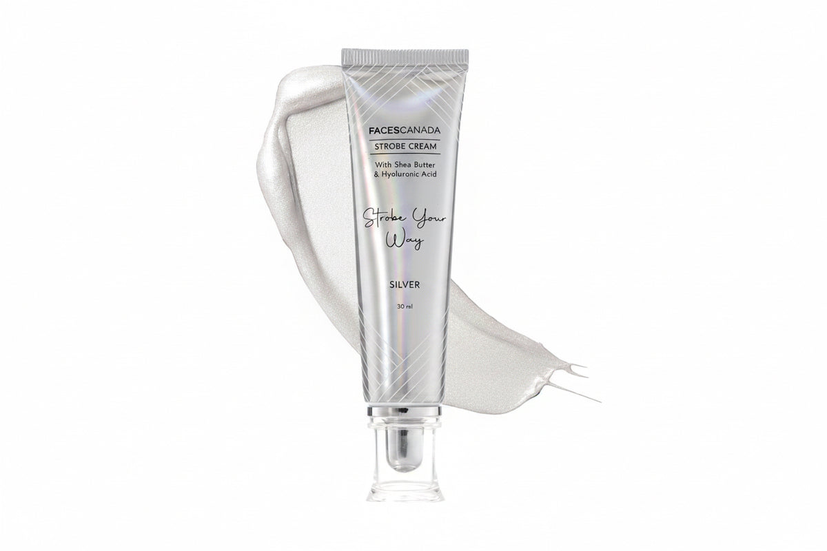 FACESCANADA Strobe Cream -30Ml | Primer + Highlighter + Moisturizer | Shea Butter & Hyaluronic Acid | Intense Hydration | Flawless Radiant Dewy Skin | Illuminating & Glowing Makeup Base