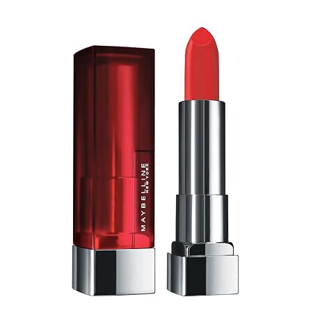 Maybelline New York Color Sensational Creamy Matte Lipstick lasts up to 12 Hours, Hydrate Lips, Rich Creamy Lipstick with Shea Butter, 3.9g