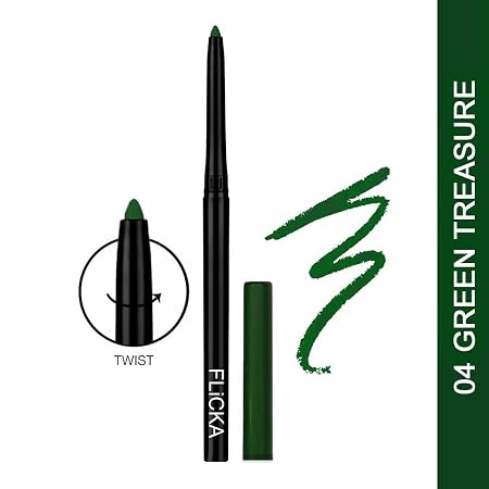 FLiCKA Wild & Kind Twist Kajal Pen Waterproof & Long Lasting - 0.30gm